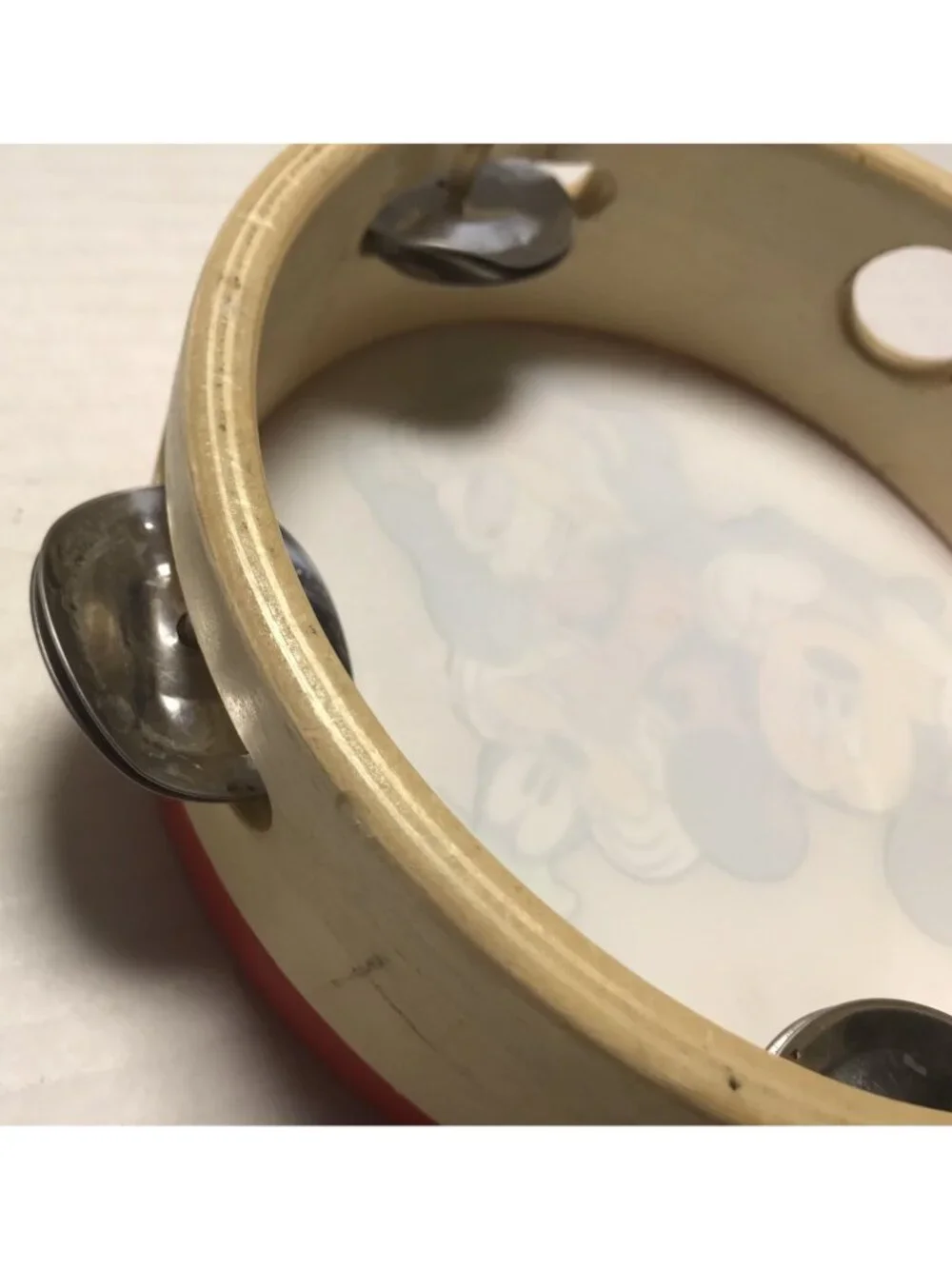 Vintage Mickey Mouse Donald Duck Goofy Tambourine